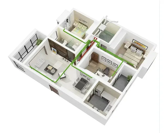 Aplicações do ventilador centrífugo curvo Backaward