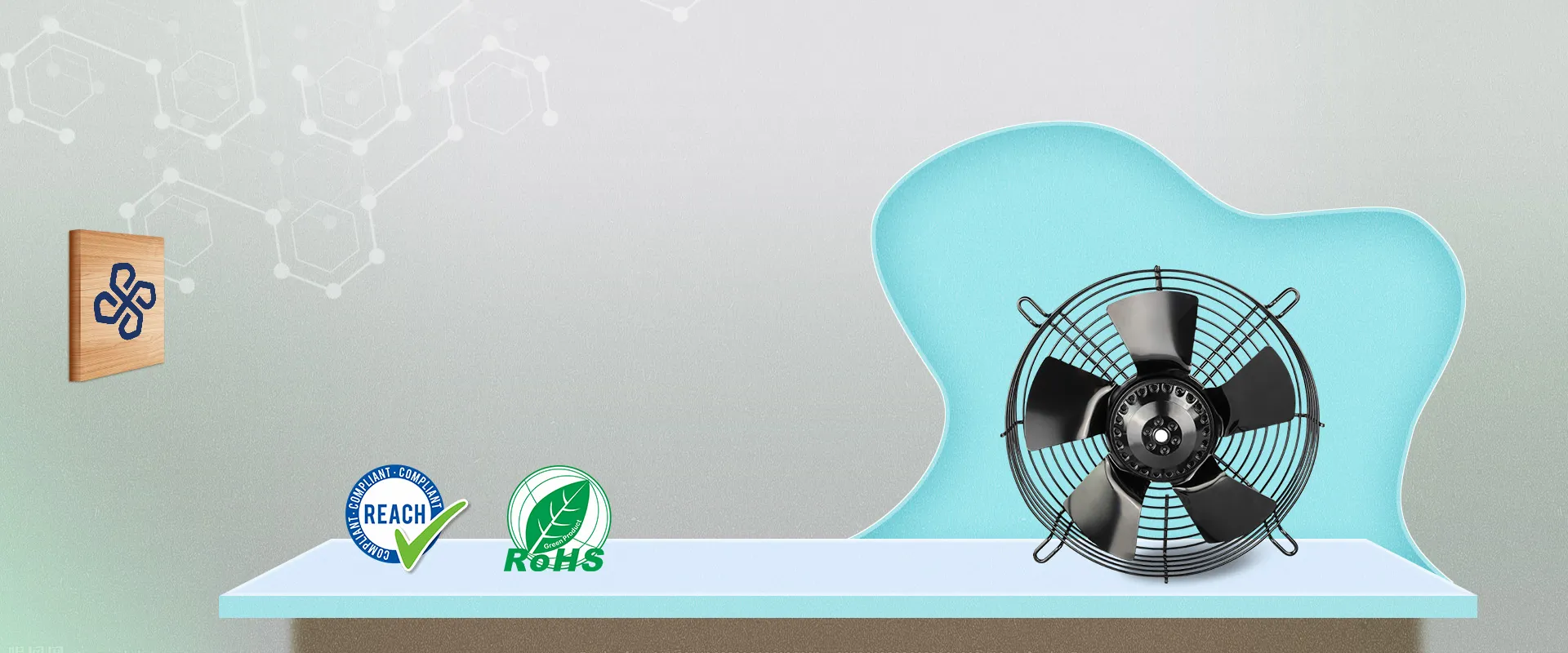 Ventiladores axiais compactos