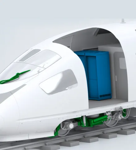 Sistema de refrigeração do caminhão e do trilho