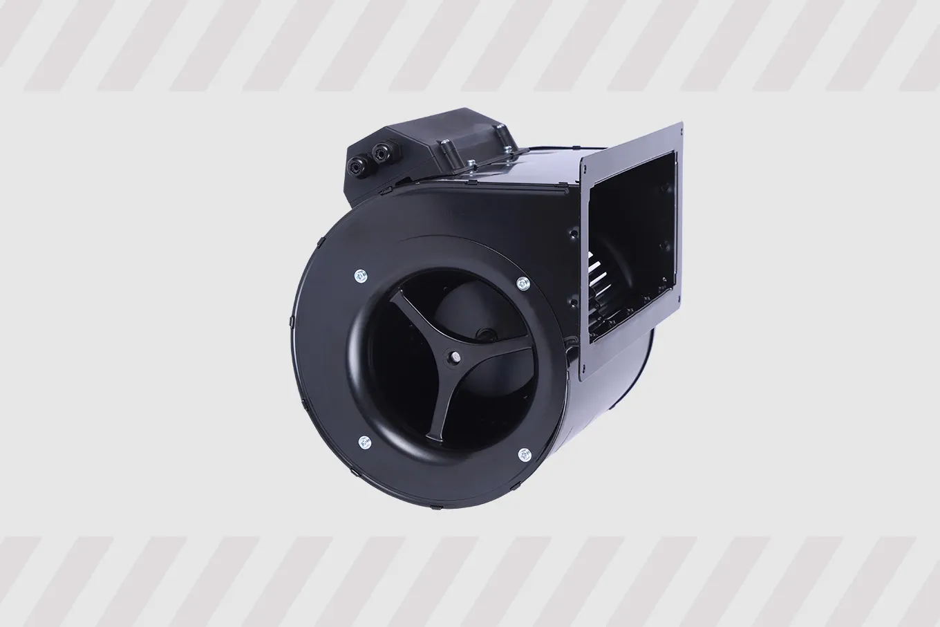 Vídeo de ventiladores centrífugos para a frente